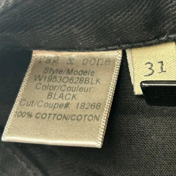 Rag &‎ Bone NWT Justine Short Size 31 Black USA Made 34x3 Festival Denim $165 - Picture 10 of 12